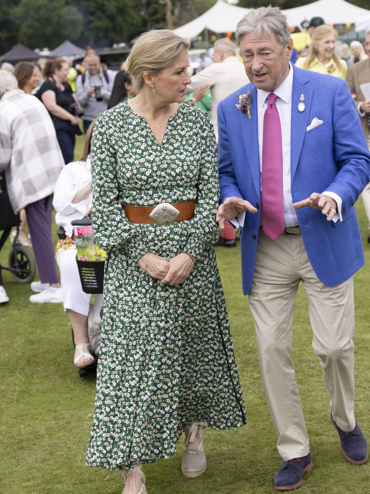 Sophie y Alan Titchmarsh, en el Royal Windsor Flower. (Gtres)