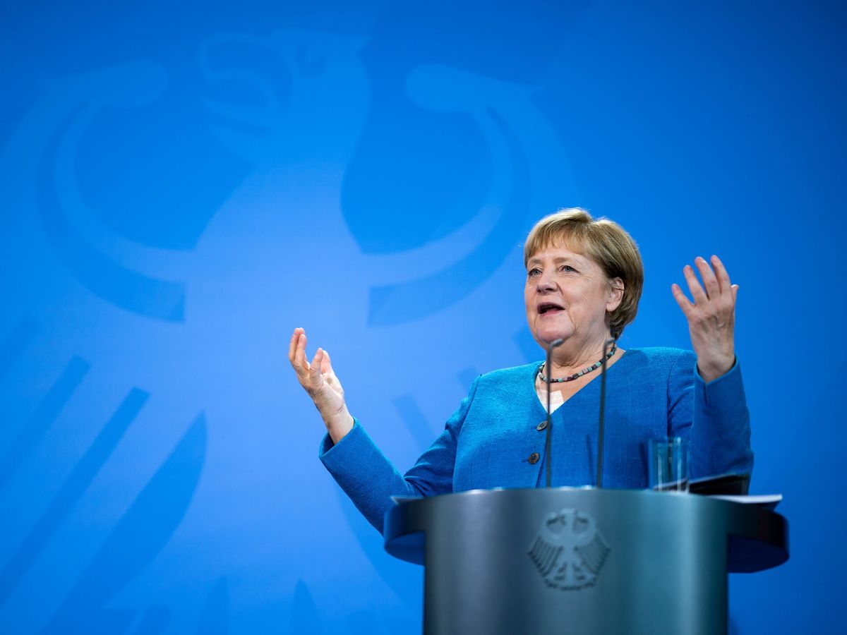 Foto: Angela Merkel pronuncia un discurso. (Reuters)