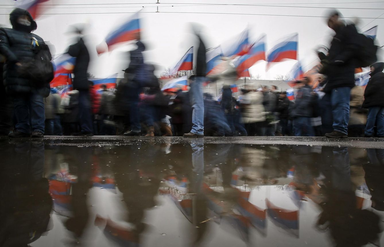 Marcha en memoria del opositor Boris Nemtsov, asesinado en Moscú (Reuters).