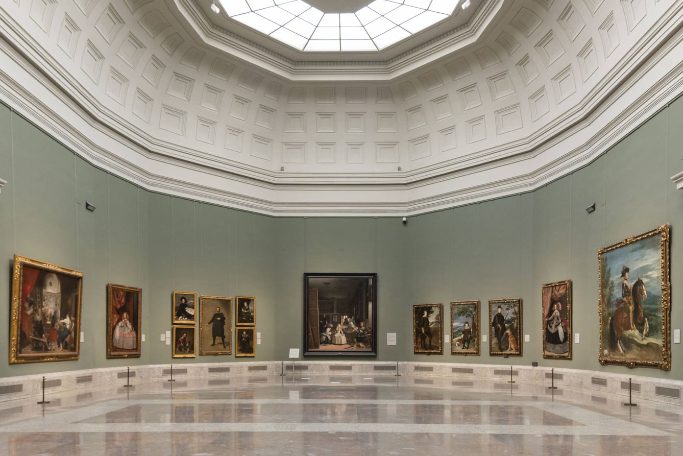 Sala 012 del Museo del Prado con algunas de las obras más importantes de Diego Velázquez.