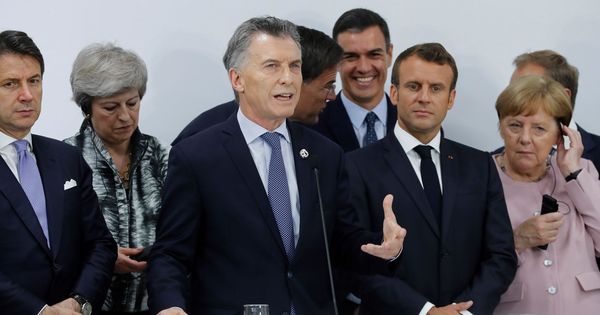 Foto: El presidente de Argentina, Mauricio Macri (c), participa en una sesión de valoración del acuerdo Unión Europea-Mercosur durante la Cumbre del G20 en Osaka, Japón. (EFE)