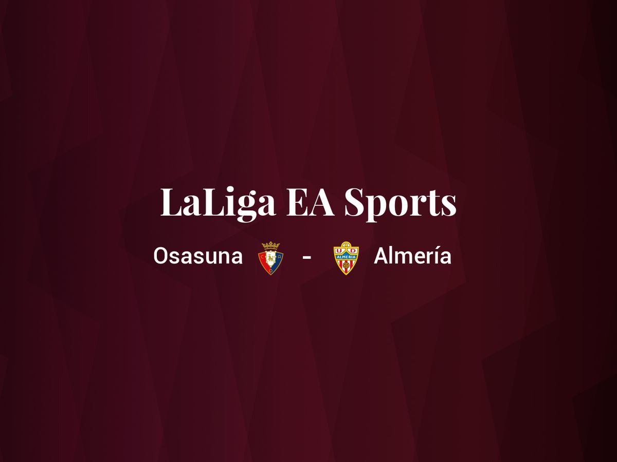 Foto: Resultados Osasuna - Almería de LaLiga EA Sports (C.C./Diseño EC)