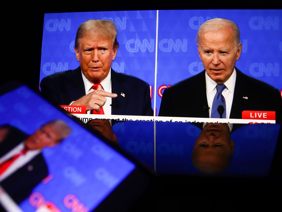 Foto: Debate entre el presidente Joe Biden y el expresidente Donald Trump. (Europa Press)