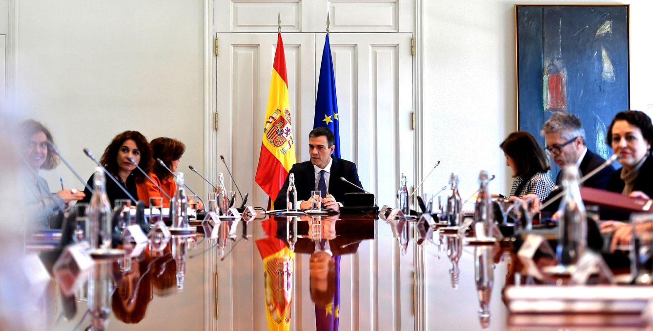 Pedro Sánchez, presidiendo una reunión del Consejo de Seguridad Nacional. (EFE)
