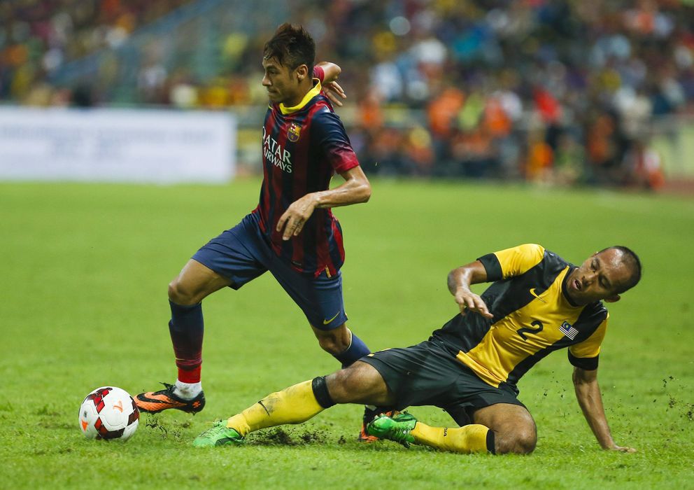 Foto: Neymar en un momento del partido (Efe).
