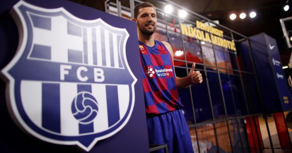 Foto: Nikola Mirotic fue presentado este lunes como nuevo jugador del FC Barcelona. (EFE)