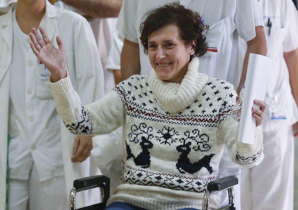 Foto: La auxiliar de enfermería, Teresa Romero, tras superar el Ébola fue dada de alta (GTres)