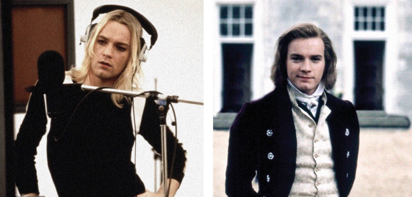 A la izquierda, una escena de 'Tocando el viento' (1997). A la derecha, en 'Emma', adaptación de una obra de Jane Austen (1996).