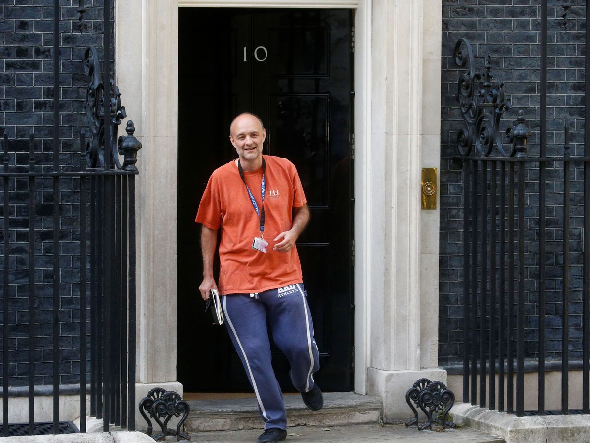 Foto: Dominic Cummings, en el 10 de Downing Street. (Reuters)