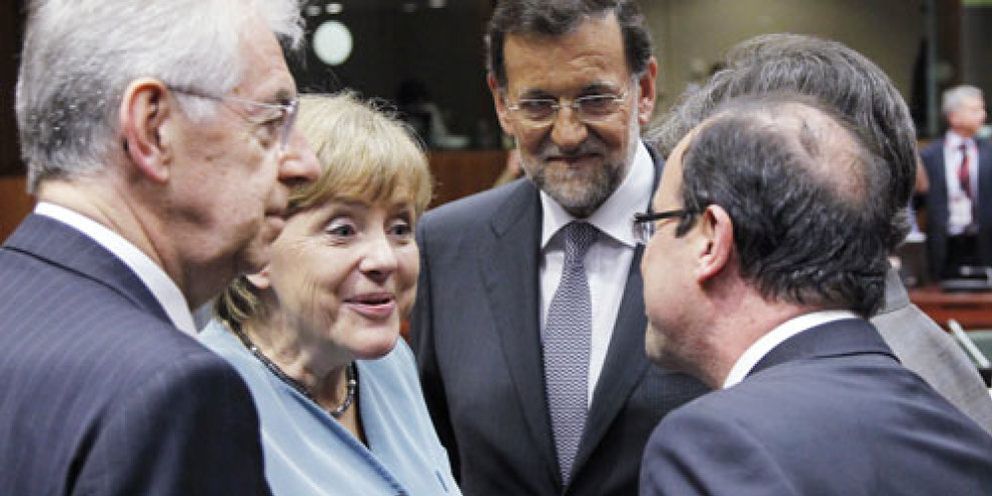 Foto: Merkel mantiene su rechazo a los eurobonos pese a la presión de Hollande y Monti