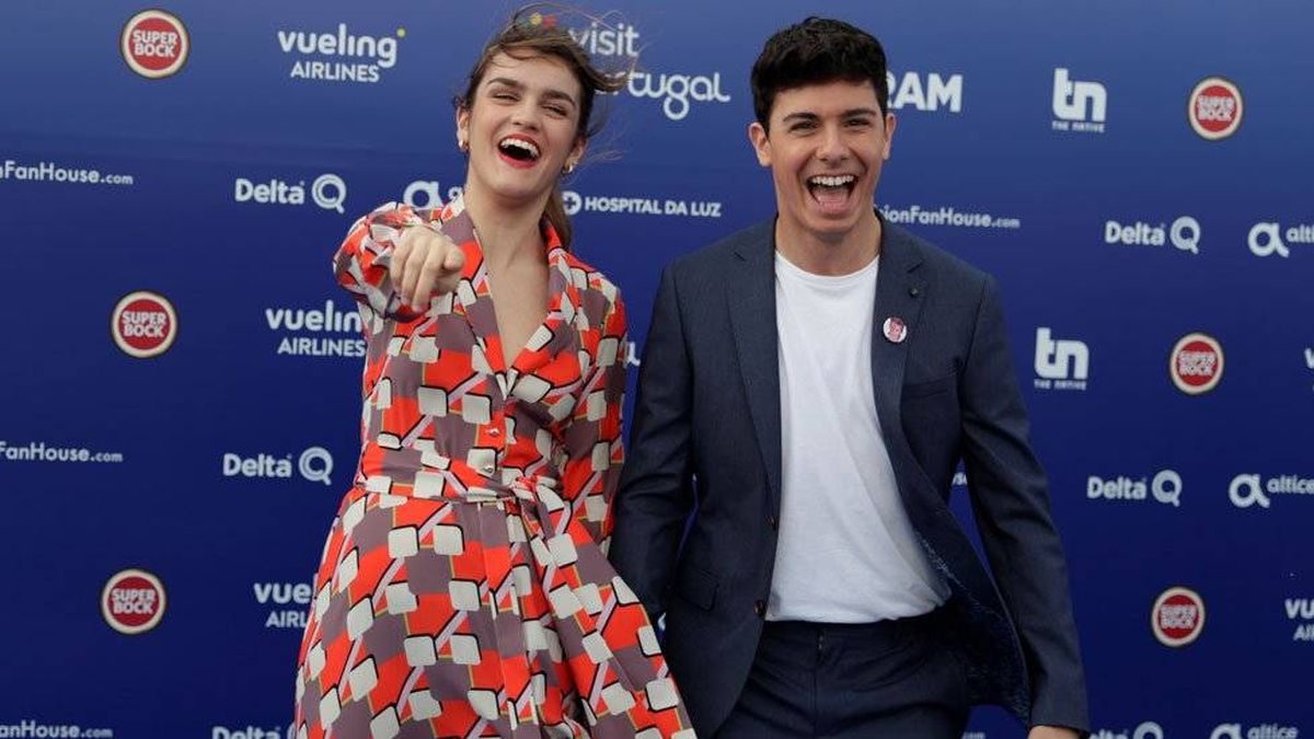 Eurovisión 2018: Amaia y Alfred, felices e ilusionados en la alfombra azul de Lisboa
