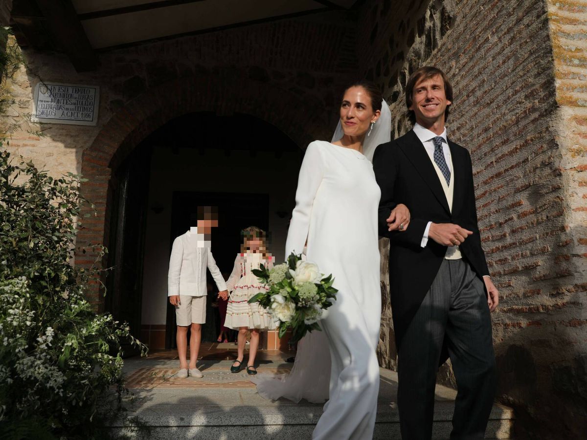 Foto: Amelia Millán y Felipe Cortina, en su boda. (Limited Pictures)