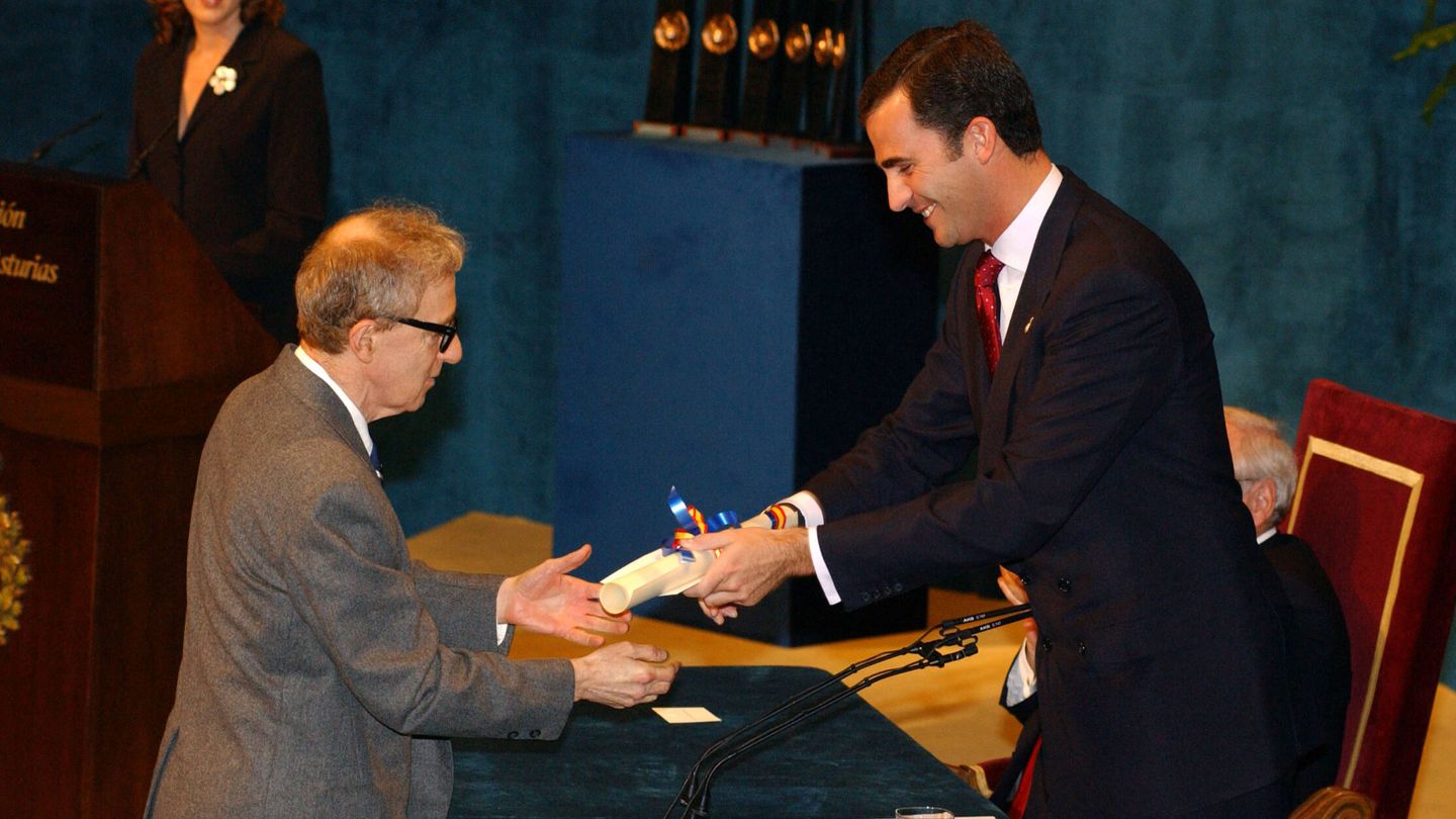 Woody Allen recoge en Oviedo el premio Príncipe de Asturias. (Getty/Carlos Álvarez)