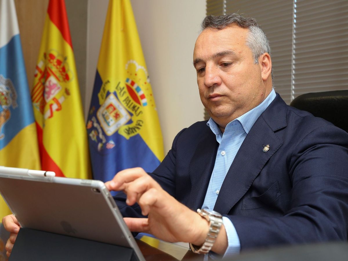 Foto: Miguel Ángel Ramírez, presidente de la UD Las Palmas y dueño de SIC. (EFE)