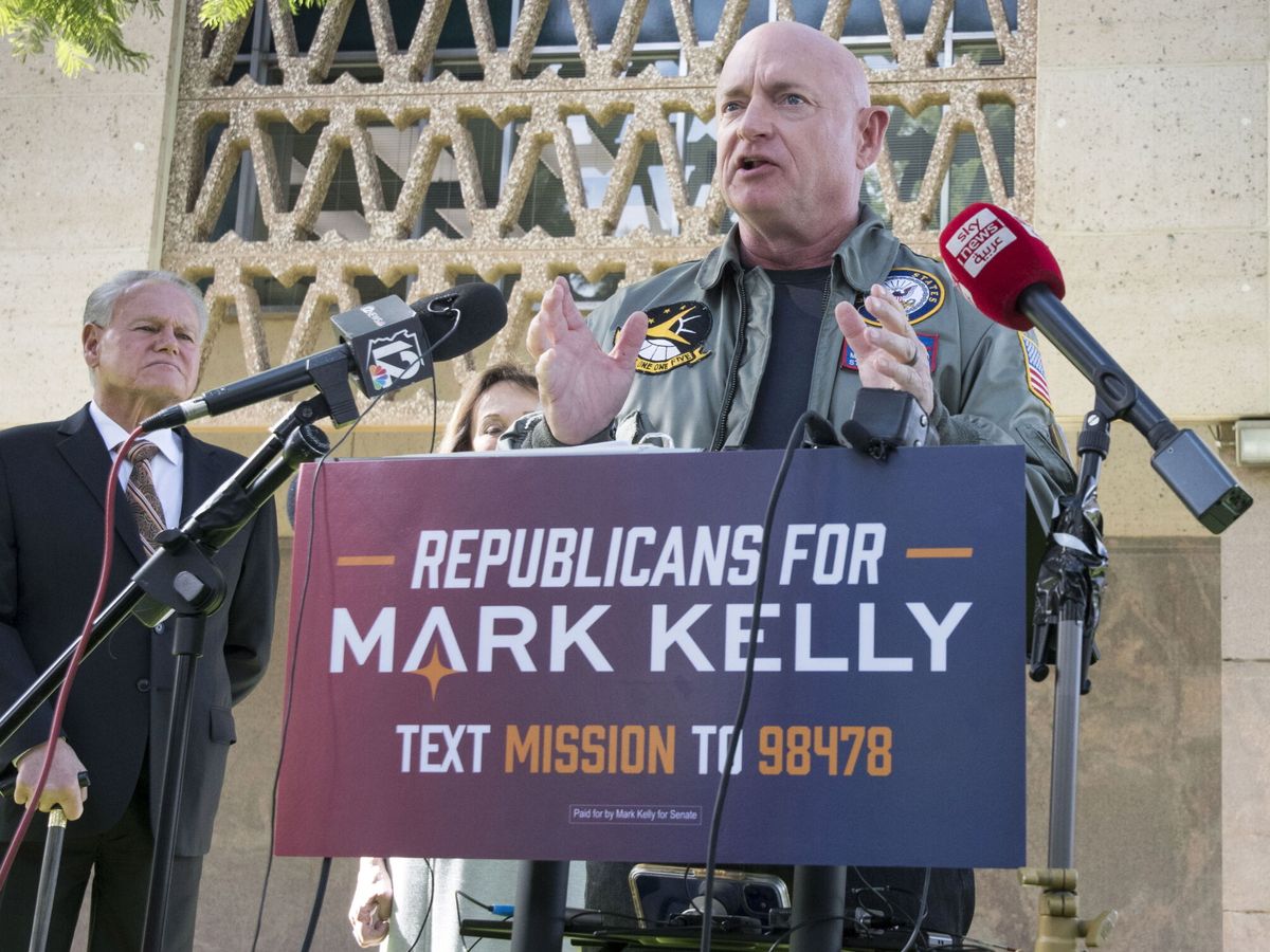 Foto: El candidato republicano, Mark Kelly. (EFE/Rick D'Elia)