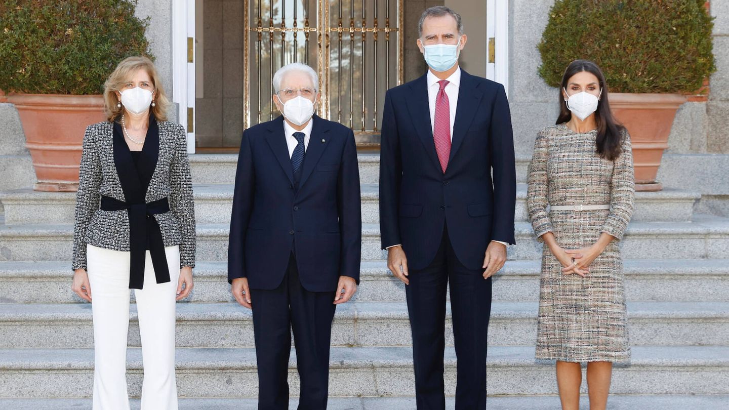 Los Reyes, junto al presidente de Italia y la primera dama. (Casa Real)
