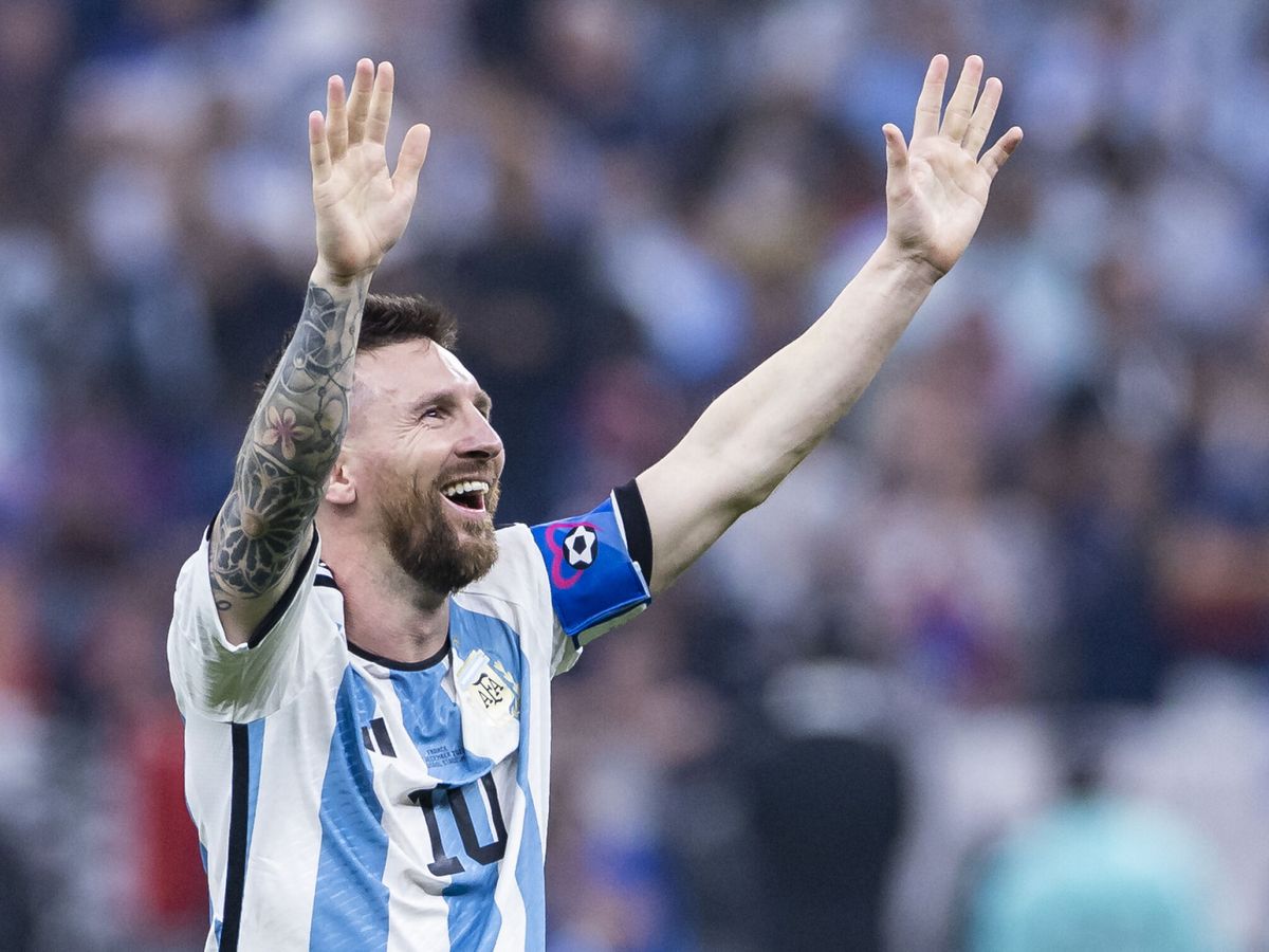 Foto: Leo Messi, en un partido con la selección argentina (Tom Weller/dpa)