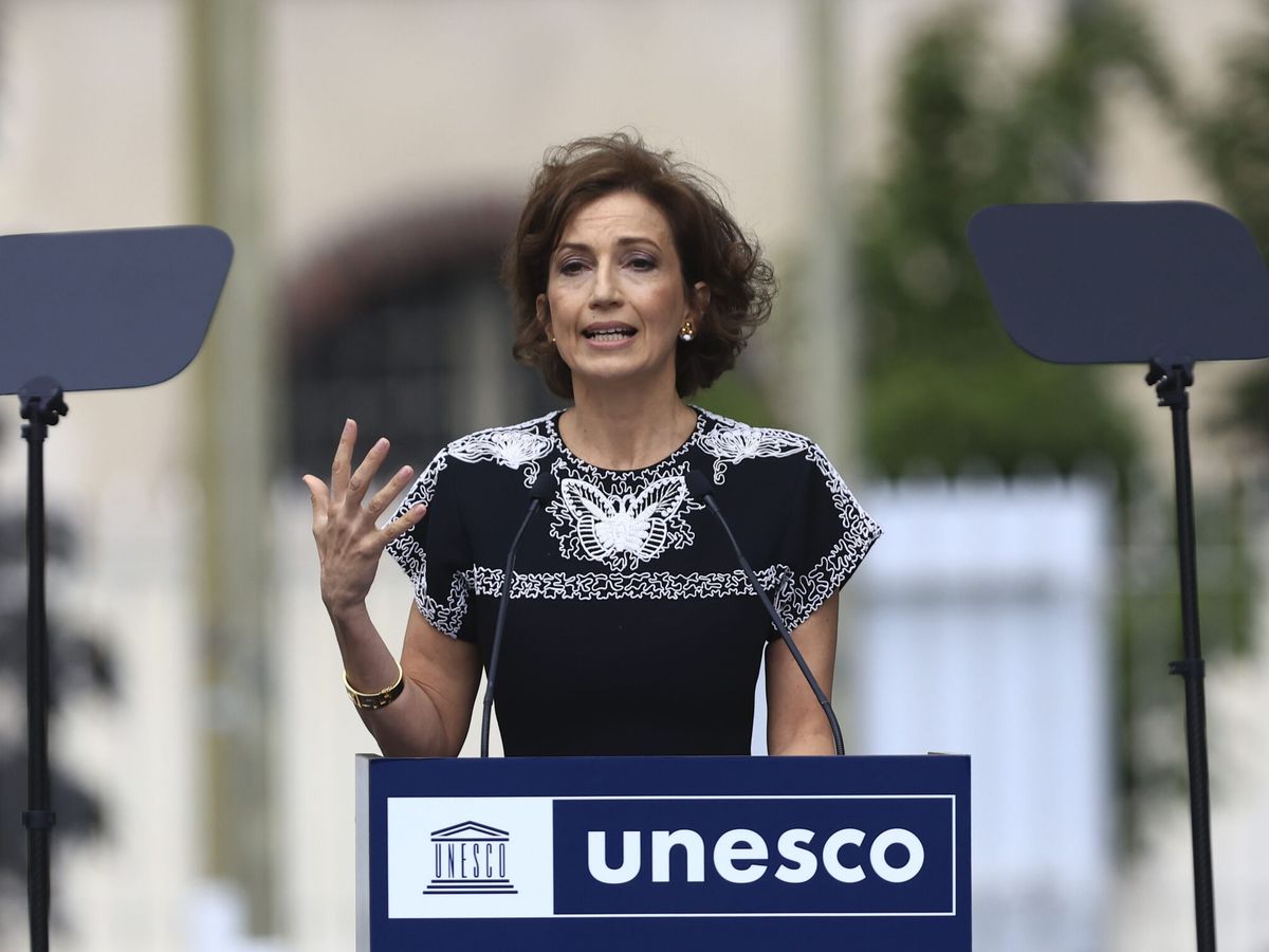 Foto: La directora general de la UNESCO, Audrey Azoulay. (EFE/EPA/Aurelien Morissard)
