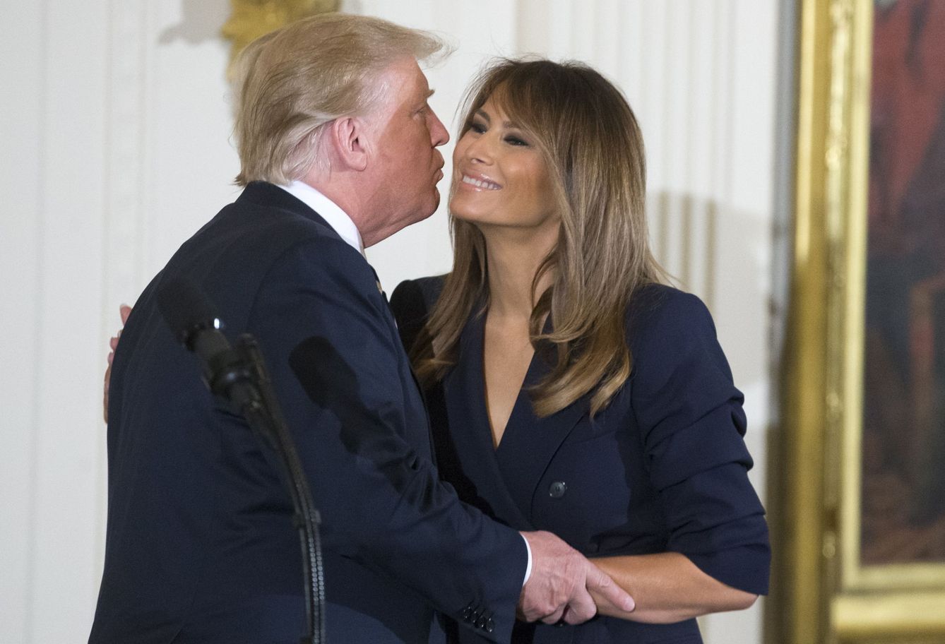 Donald y Melania Trump. (Reuters)