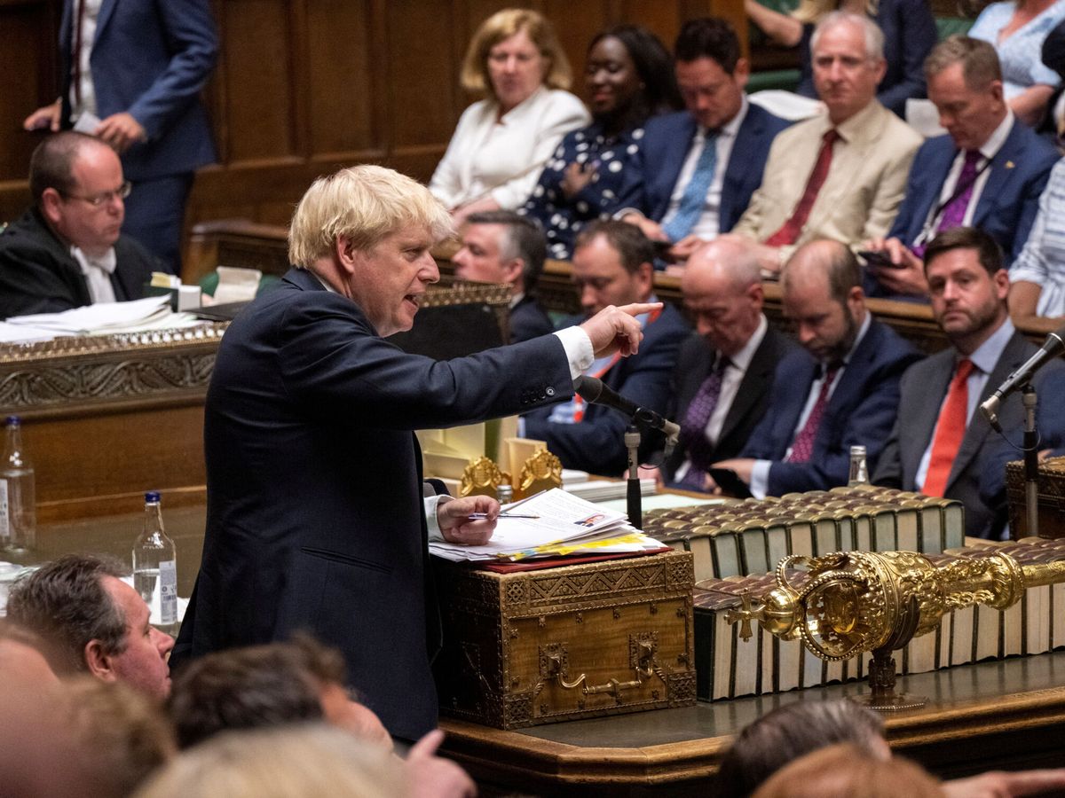 Foto: Boris Johnson en la Cámara de los Comunes. (Reuters)