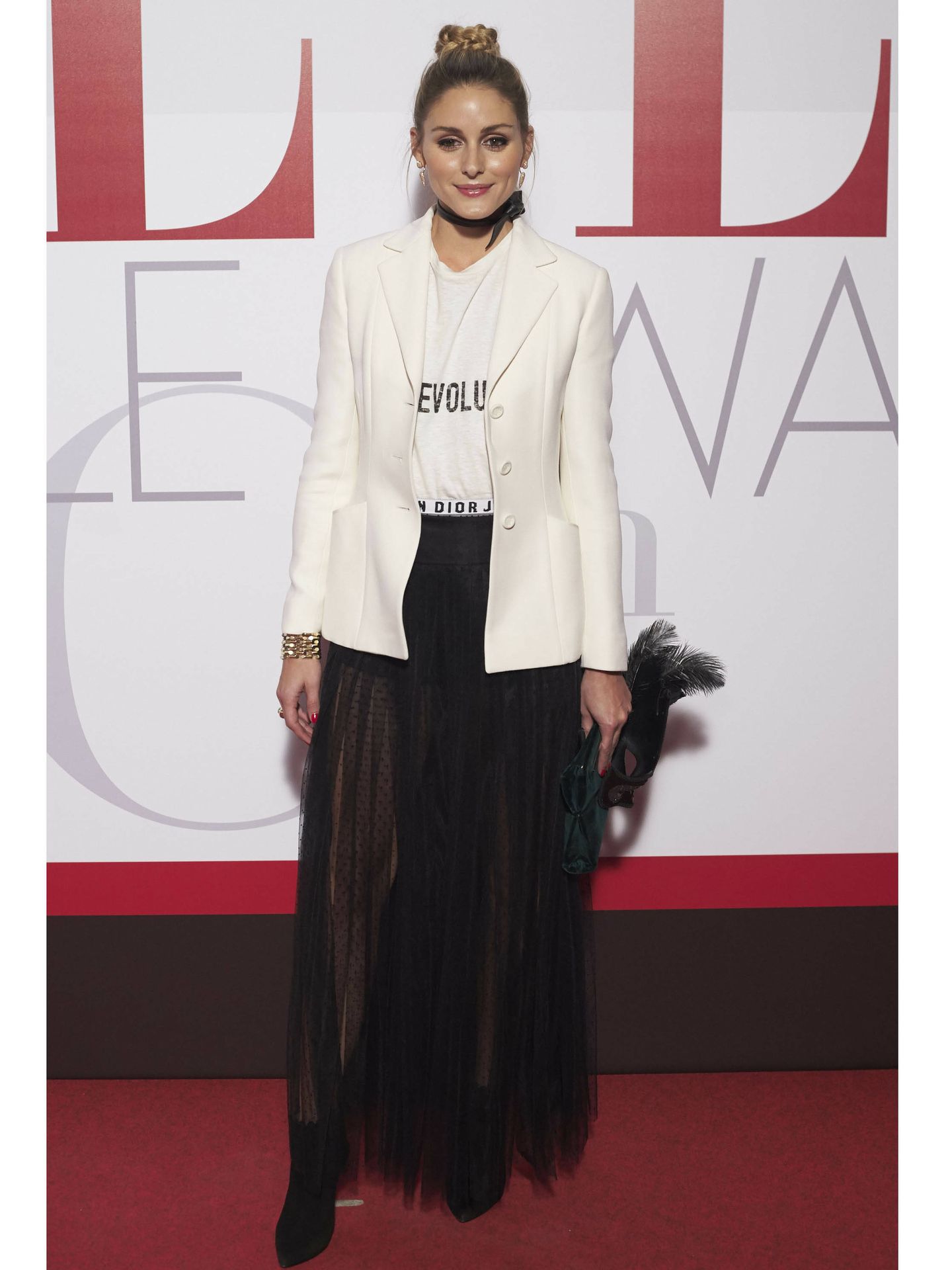 Olivia Palermo, vestida de Dior. (Getty)