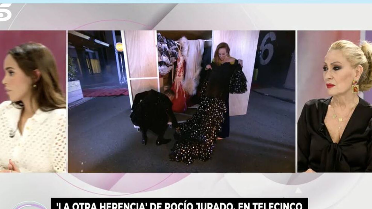 Gloria Camila Ortega y Rosa Benito, en 'Ya son las ocho'. (Mediaset)