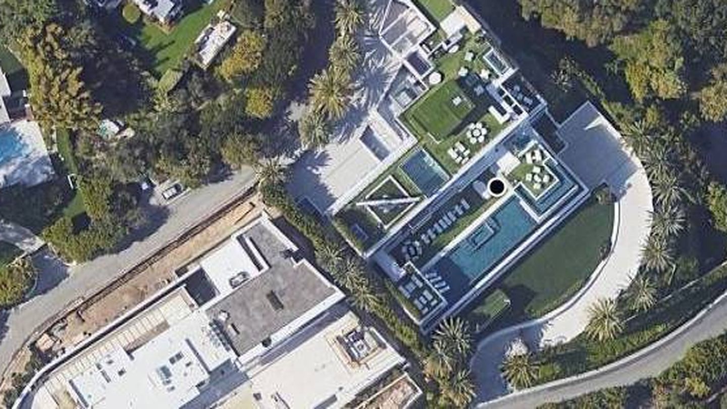 Vista aérea de la mansión. (Google Maps)