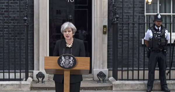 Foto: Theresa May comparece ante los medios tras el atentado de Londres. (Reuters)