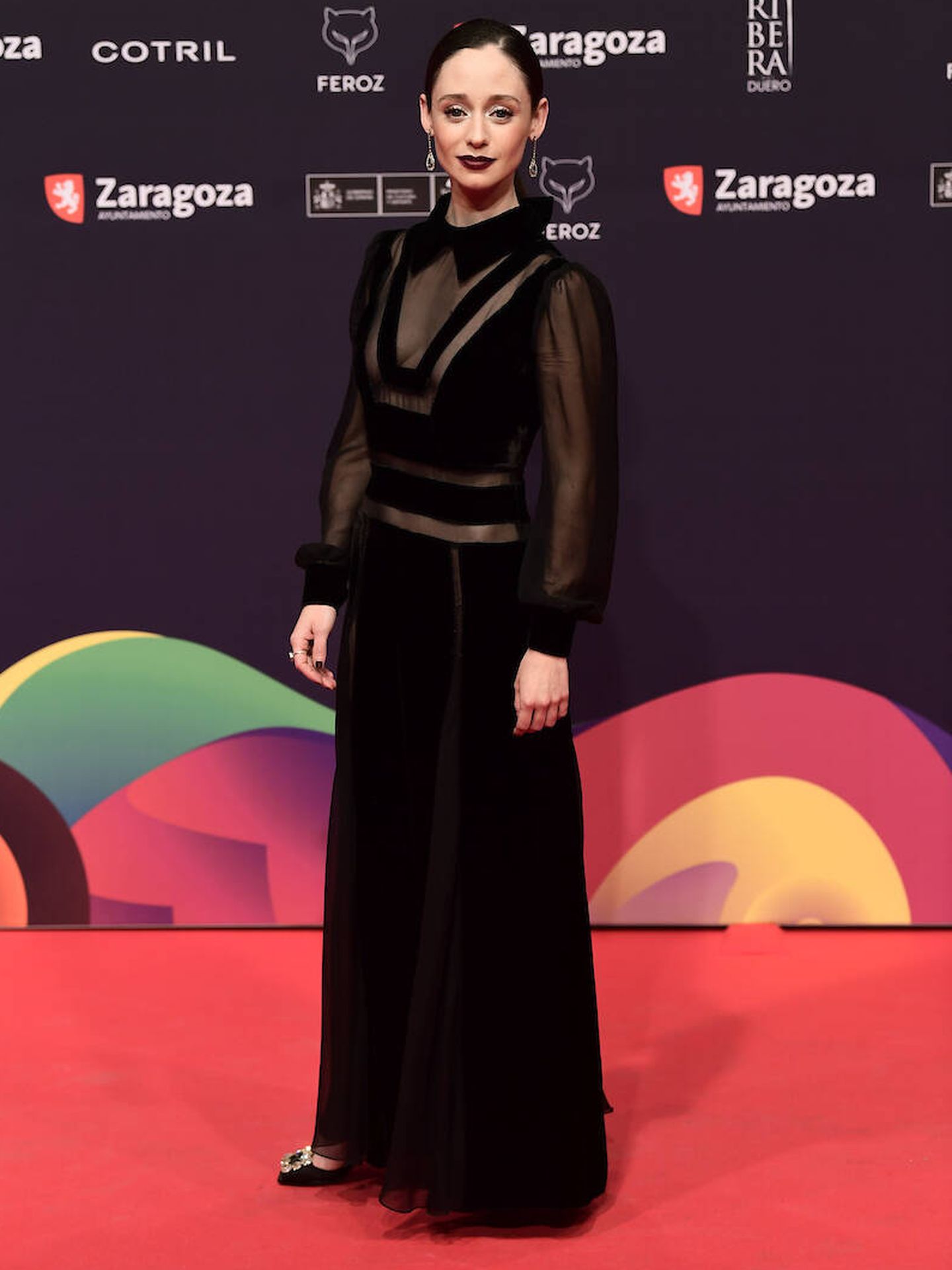 Elena Riviera en la alfombra roja de los Premios Feroz. (Limited Pictures/JG)