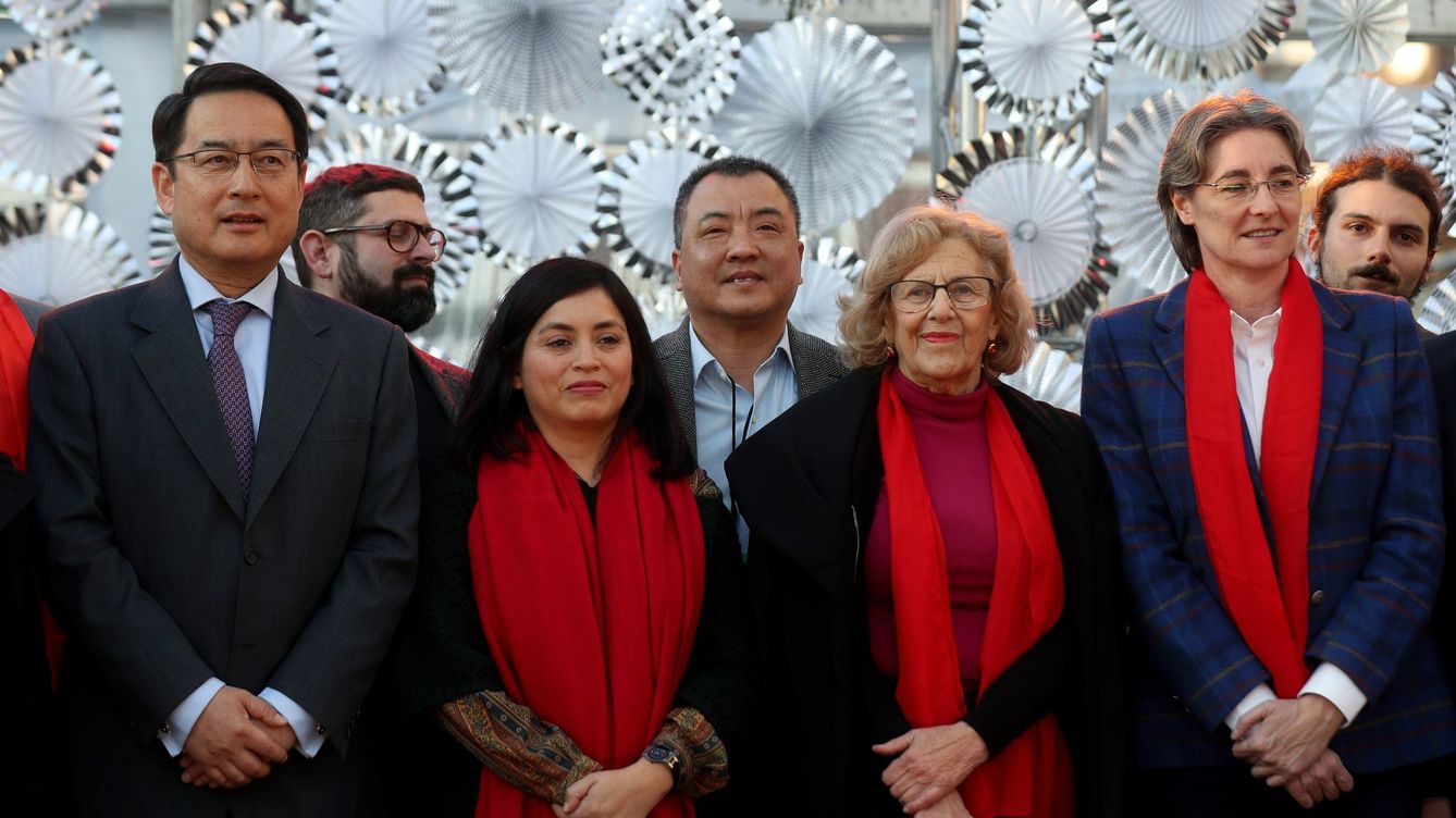 Foto: Rommy Arce (segunda por la izquierda), en la celebración del Año Nuevo chino.