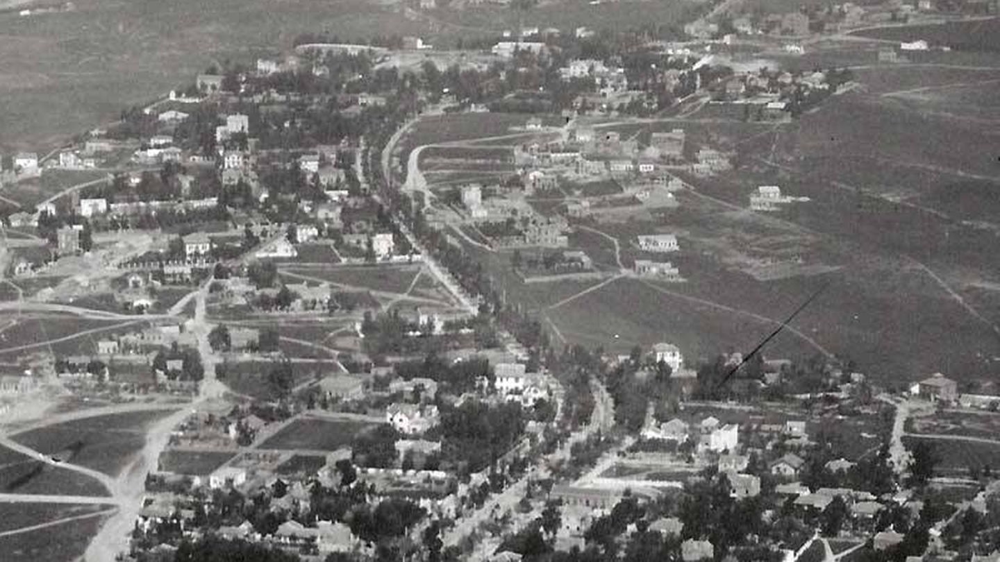 Vista áerea de Ciudad Lineal de principios de siglo XX. (Historias Matritenses Blogspot)