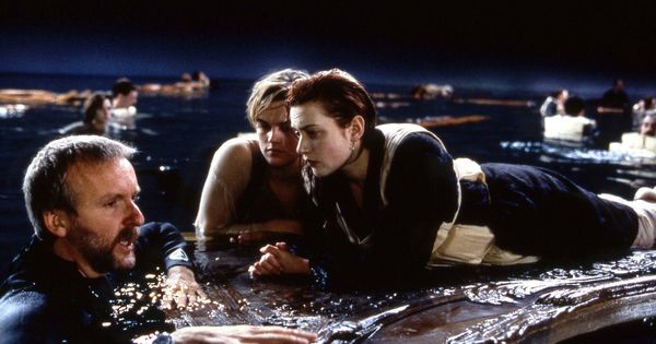 Foto: James Cameron, Leonardo DiCaprio y Kate Winslet en un momento del rodaje. (Merie W. Wallace/Paramount)
