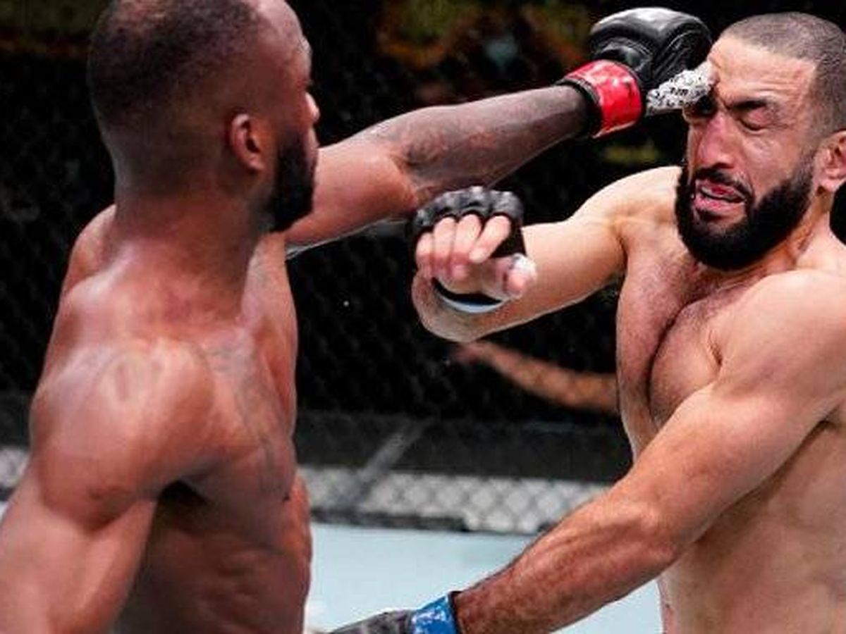 Foto: Leon Edwards contra Belal Muhammad (UFC).