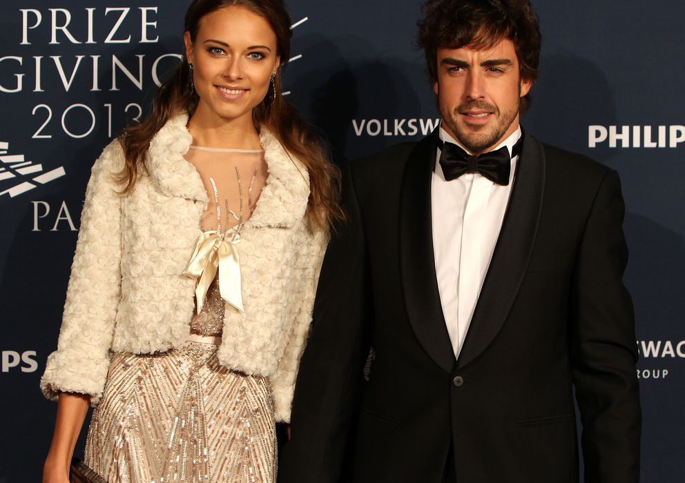 Foto: Fernando Alonso y Dasha Kapustina en diciembre de 2013 (Gtres)
