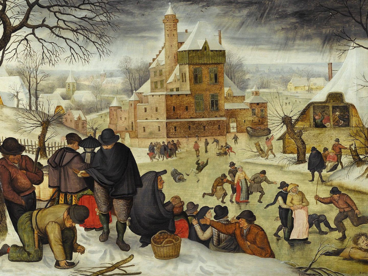 'Paisaje invernal con patinadores', de Pieter Brueghel. (Galería De Jonckheere)