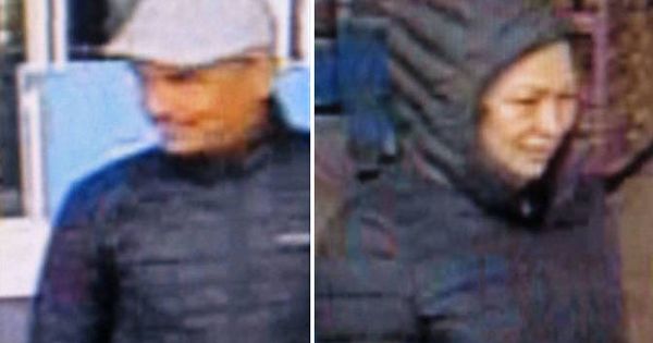 Foto: Los sospechosos fueron grabados por una cámara de seguridad del supermercado donde abordaron a la mujer (Foto: Twitter)