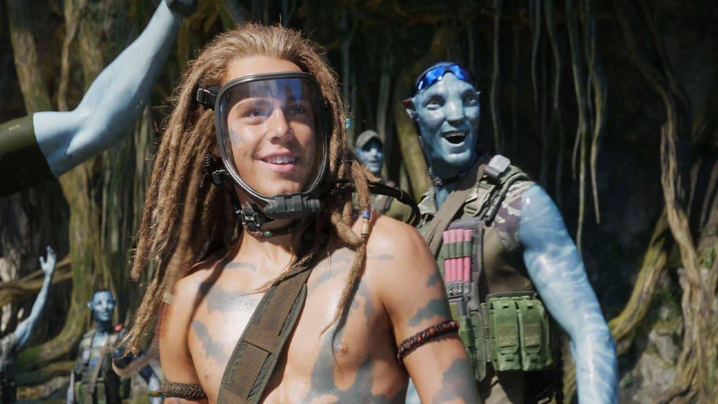 Jack Champion hace de Spider Socorro en la nueva película de 'Avatar', un Kaspar Hausen de un planeta muy lejano.