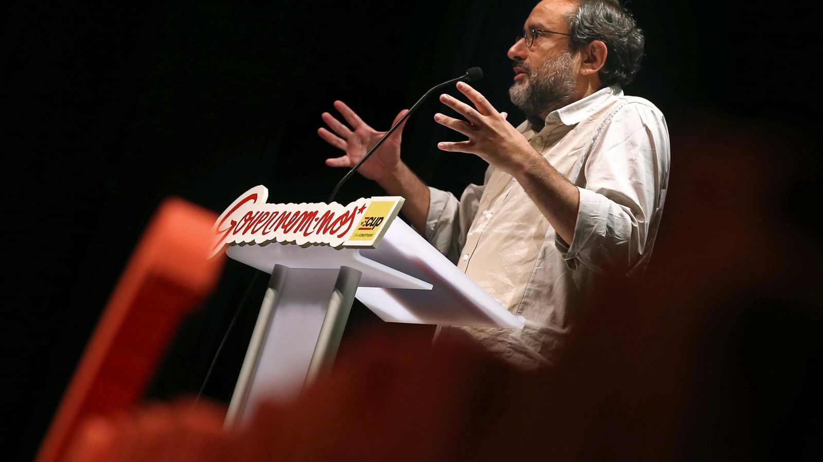 Foto: El candidato a la presidencia de la Generalitat por la CUP, Antonio Baños. (EFE)