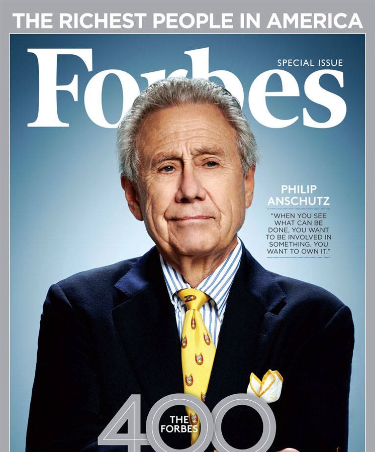 Foto: Philip Anschutz en portada de Forbes