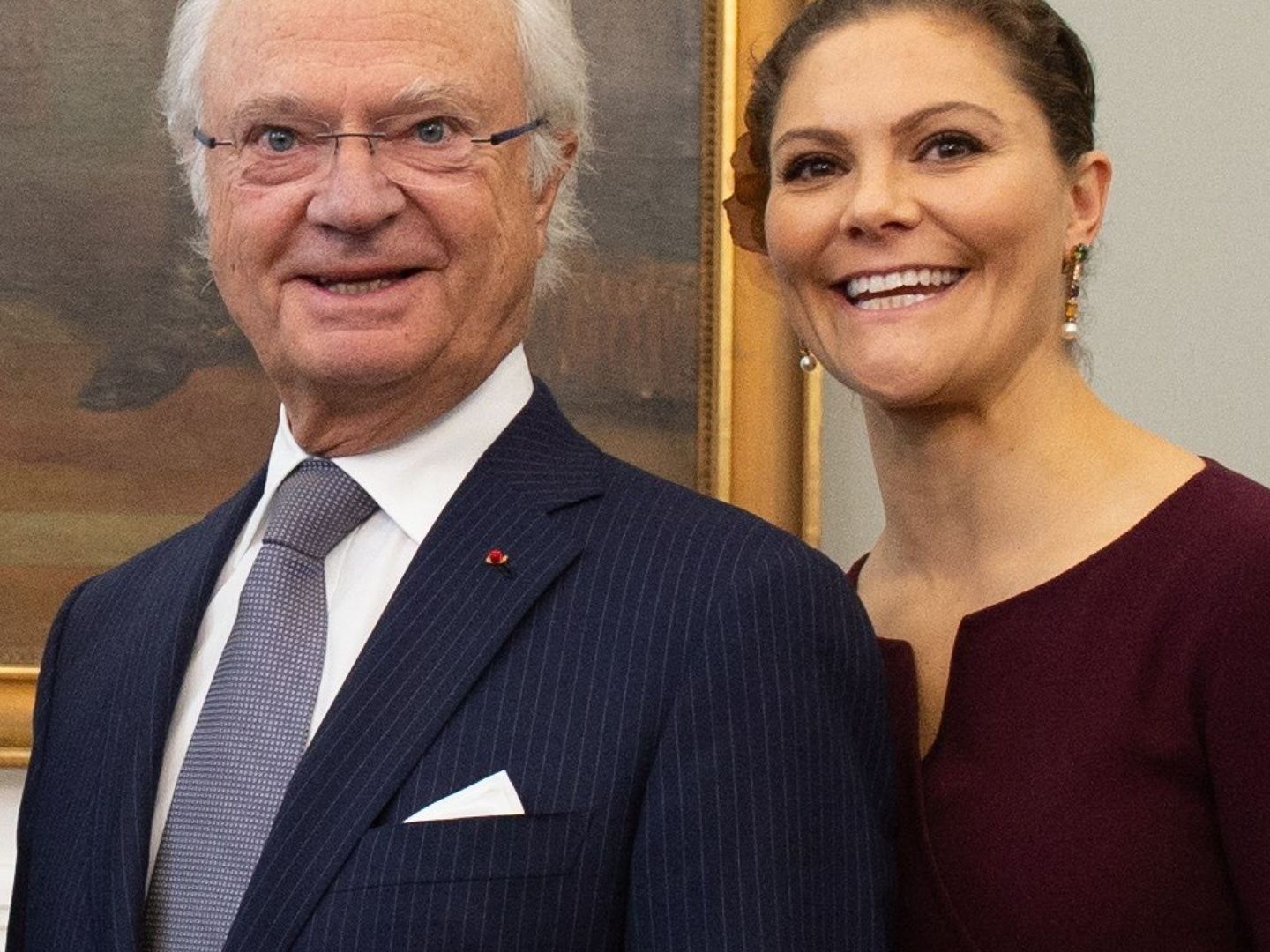 Carlos Gustavo Suecia y la princesa Victoria. (EFE)
