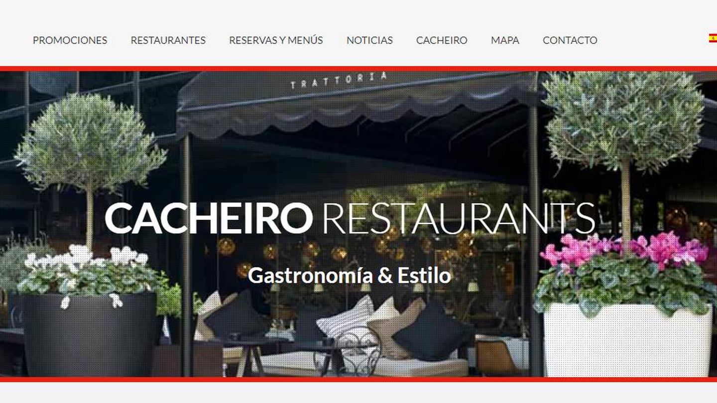 Página web del Grupo Cacheiro, fundado por el empresario gallego-catalán José Cacheiro. 