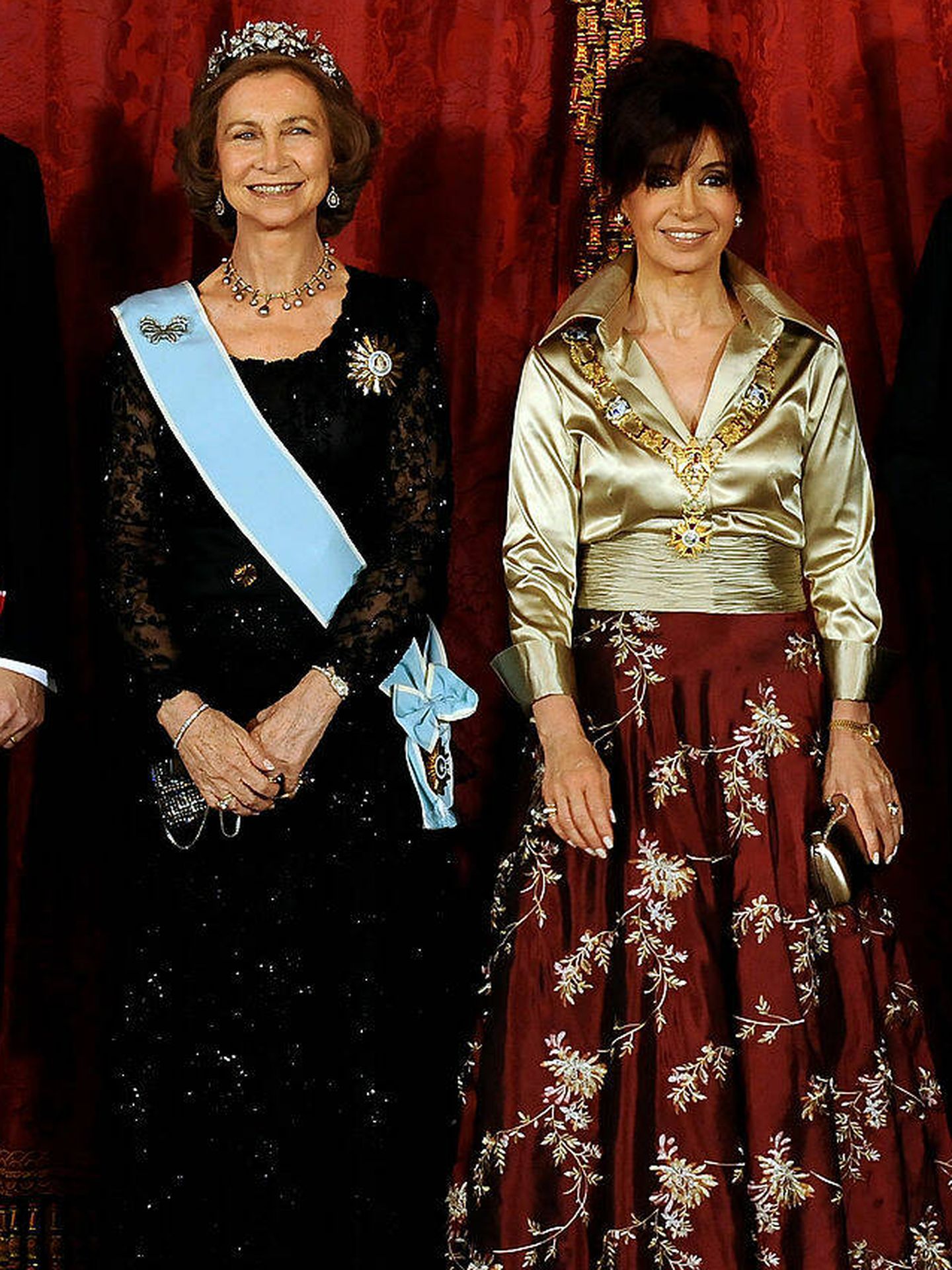 Cristina Fernández de Kirchner y doña Sofía, en 2019.  (Getty/Carlos Álvarez)