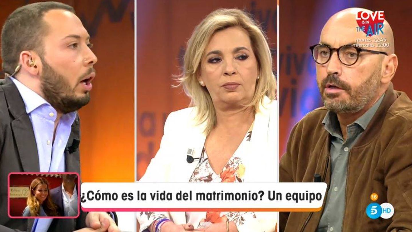 José Antonio Avilés, Carmen Borrego y Diego Arrabal. (Mediaset España)