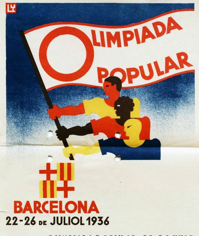 Cartel de la Olimpiada Popular de Barcelona en 1936