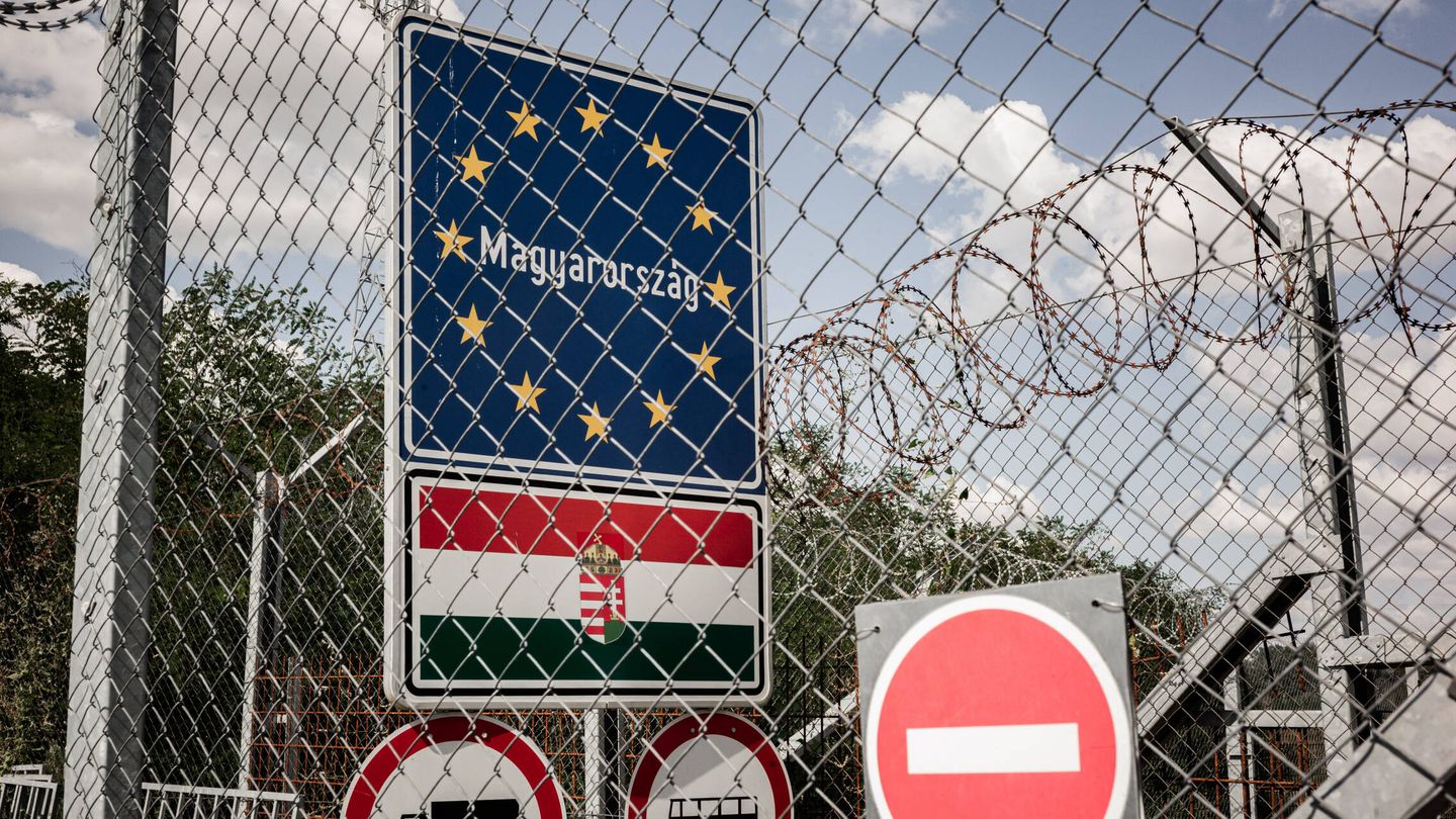 Puesto fronterizo entre Hungría y Serbia. (Thomas Devenyi)