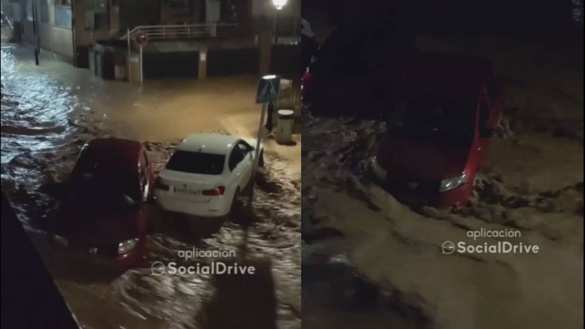 "Mi coche se aparca solo" Las inundaciones de Madrid arrastran su vehículo y decide tomárselo con humor