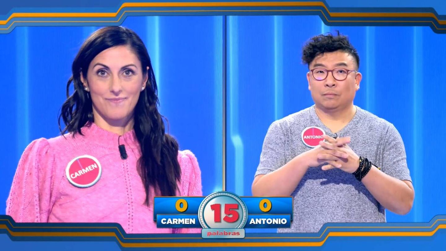 Carmen y Antonio, estrenan la repesca de '25 palabras'. (Mediaset)