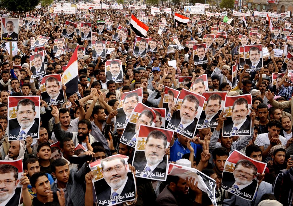 Foto: Protesta de simpatizanyes de Mursi. (EFE)