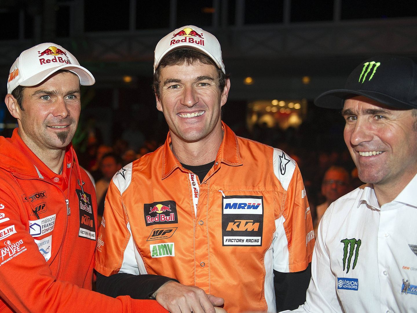 Coma, Després y Peterhansel, los tres grandes en la historia del Dakar en moto. (EFE)
