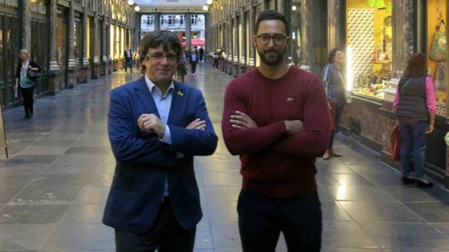 El expresidente catalán Carles Puigdemont y el rapero mallorquí Valtònyc. (EFE)